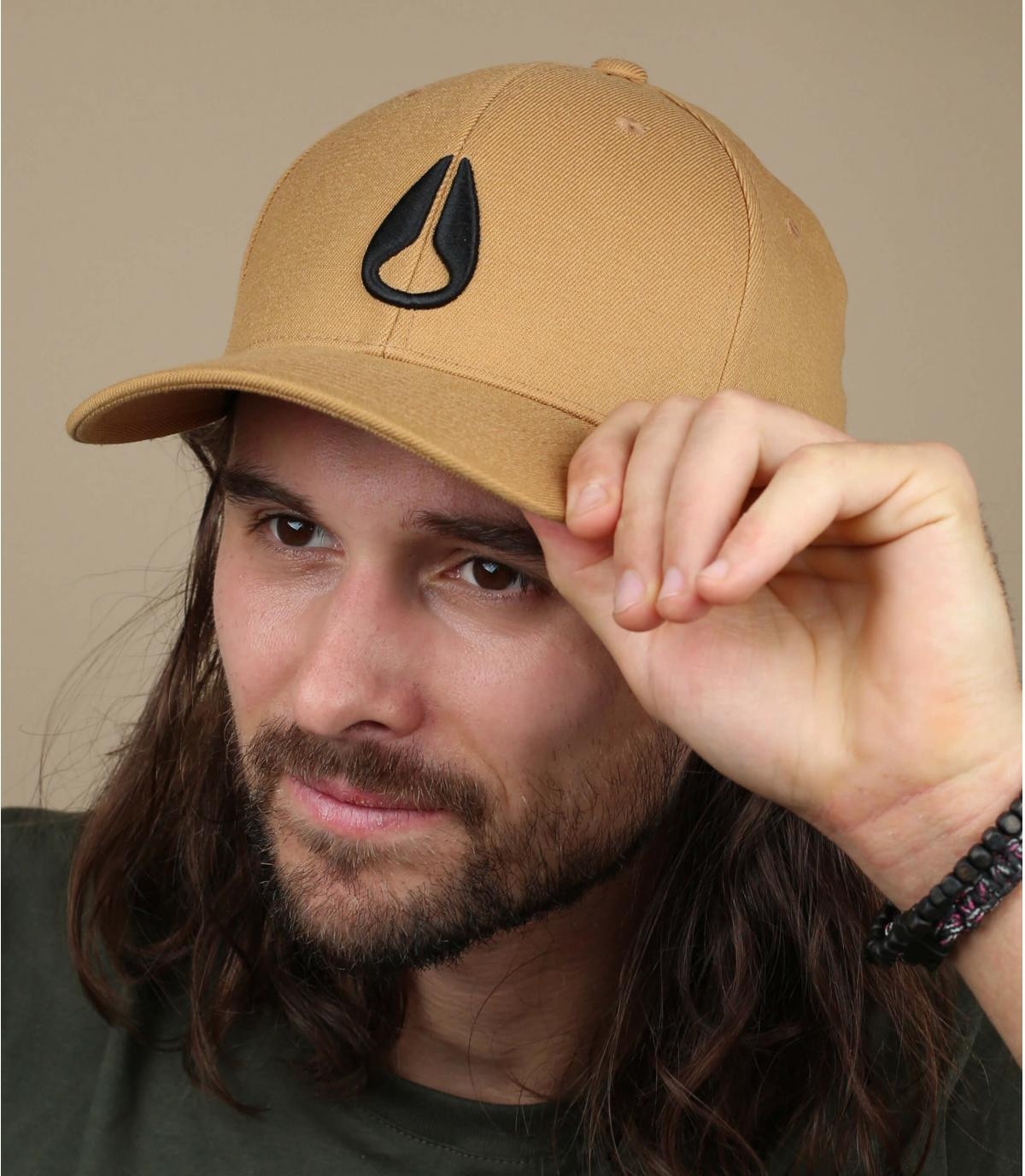 Cap Nixon beige Deep Down FF tobacco Cap Nixon beige Deep Down FF tobacco